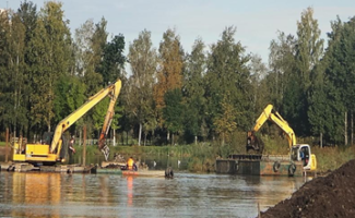 ООО «ЛЕНГИДРОТЕХ» осуществит дноочистные работы пруда в поселке Металлострой